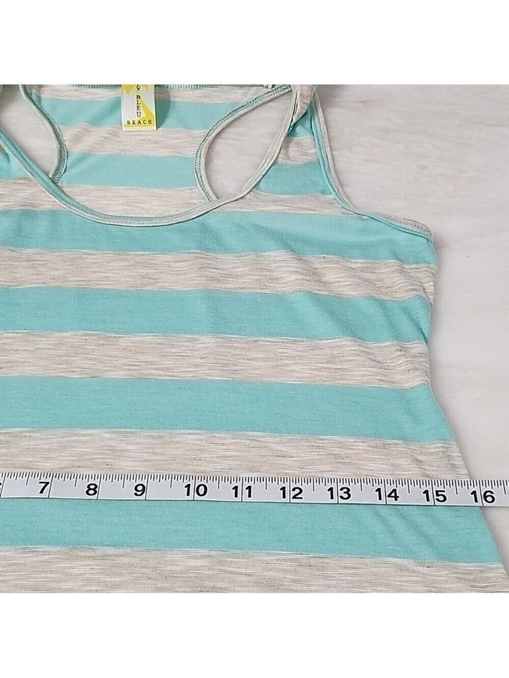 LILY BLEU MAXI DRESS TEAL & GREY - Picture 6 of 9